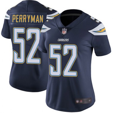 Los Angeles Chargers NFL Football Denzel Perryman Navy Blue Jersey Women Limited  #52 Home Vapor Untouchable->women nfl jersey->Women Jersey